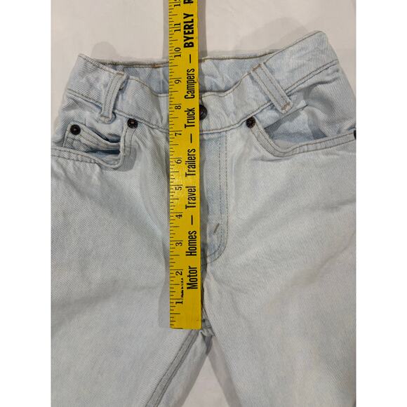 Vintage 90s 550 Levi’s Light Wash Denim Straight Leg Jeans Kids Size 9 Slim - Picture 12 of 13